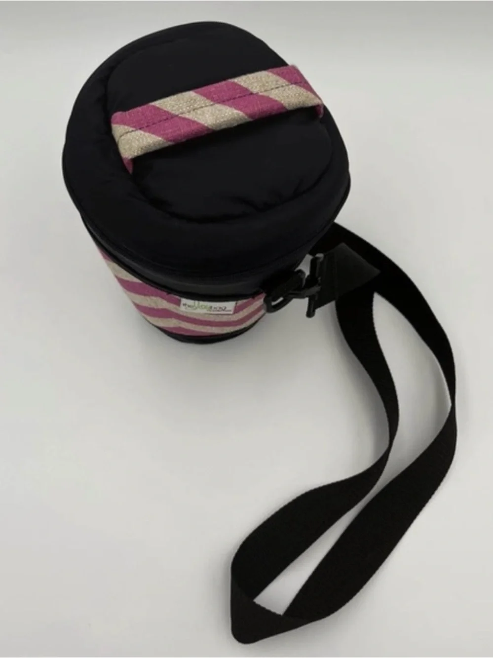 The Joy Bag Camera Bag Chevron Camera Lens/Accessory Case - Pink & Cream